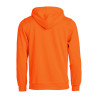 Basic Hoody Visibility orange 170